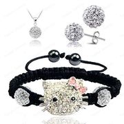 Hello Kitty Fashion Shamballa Sets Shamballa Bracelet SET
